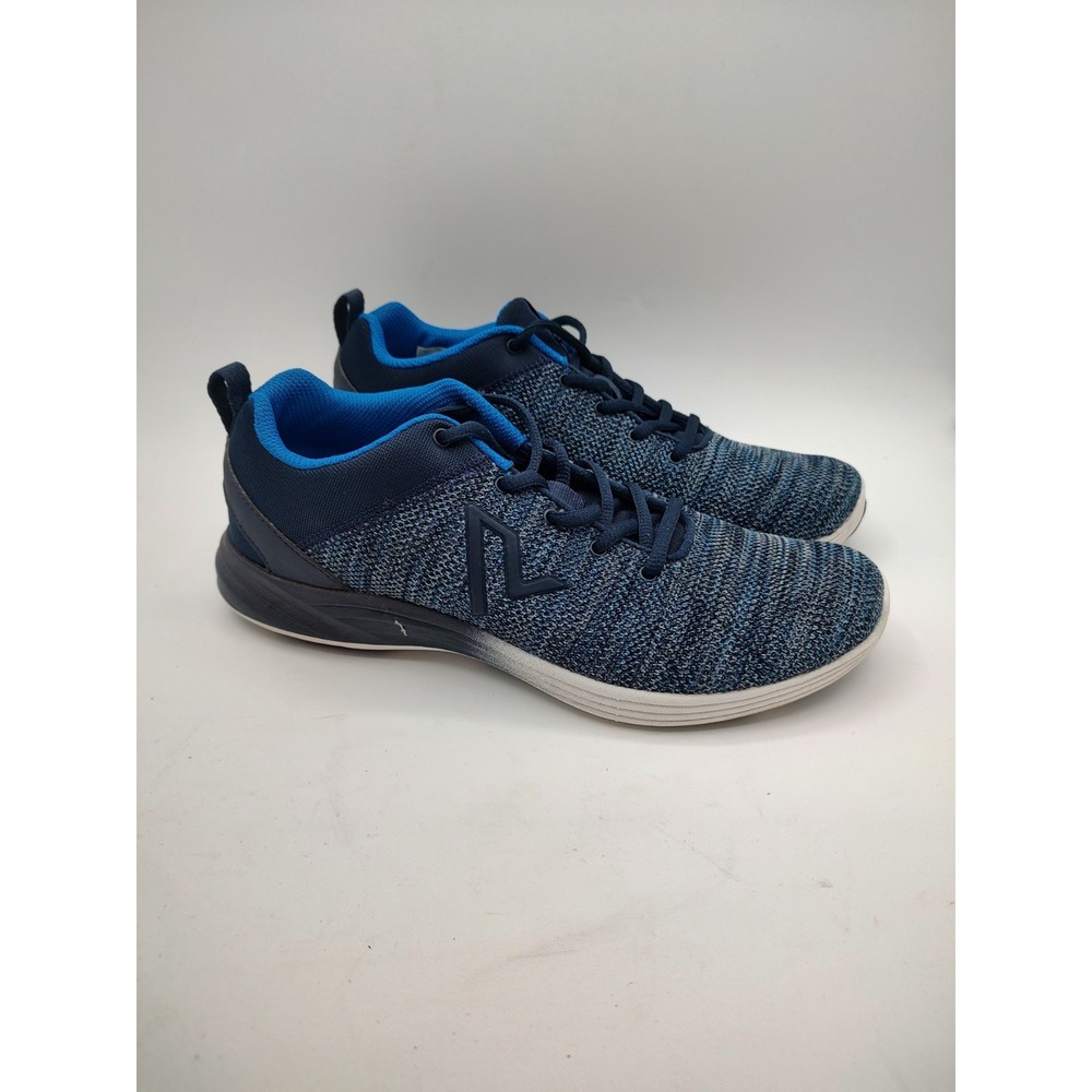 Vionic Adley Blue Marl Knit Lace Up Walking Shoes Sneakers Mens 9 ASR-1437